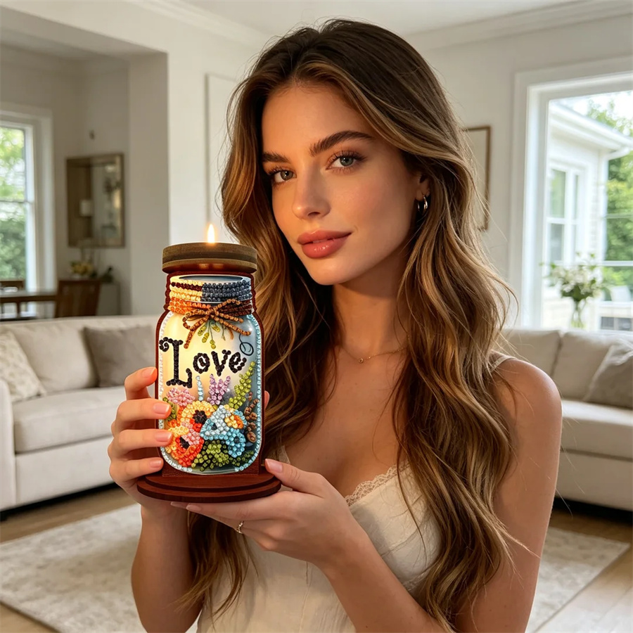 Supplies Of Candle - Porta-velas com tema de amor, presente