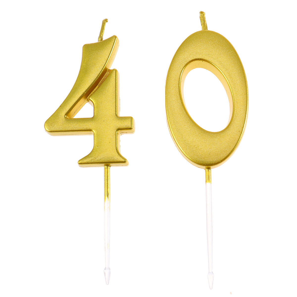 2 velas de aniversário dourada - Supplies Of Candle avaliação e preço