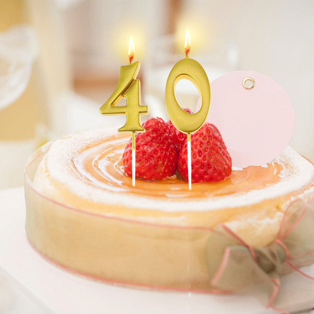 2 velas de aniversário dourada - Supplies Of Candle avaliação e preço
